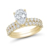 Thumbnail Image 1 of 3.00 CT. T.W. Pear-Shaped Certified Lab-Grown Diamond Bridal Set in 14K Gold (F/VS2)