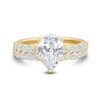 Thumbnail Image 3 of 3.00 CT. T.W. Pear-Shaped Certified Lab-Grown Diamond Bridal Set in 14K Gold (F/VS2)