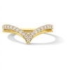 Thumbnail Image 1 of 0.23 CT. T.W. Certified Lab-Grown Diamond Chevron Band in 14K Gold (F/VS2)