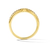 Thumbnail Image 3 of 0.23 CT. T.W. Certified Lab-Grown Diamond Chevron Band in 14K Gold (F/VS2)
