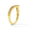 Thumbnail Image 5 of 0.23 CT. T.W. Certified Lab-Grown Diamond Chevron Band in 14K Gold (F/VS2)