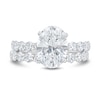 Thumbnail Image 2 of 5.00 CT. T.W. Oval Certified Lab-Grown Diamond Bridal Set in 14K White Gold (F/VS2)