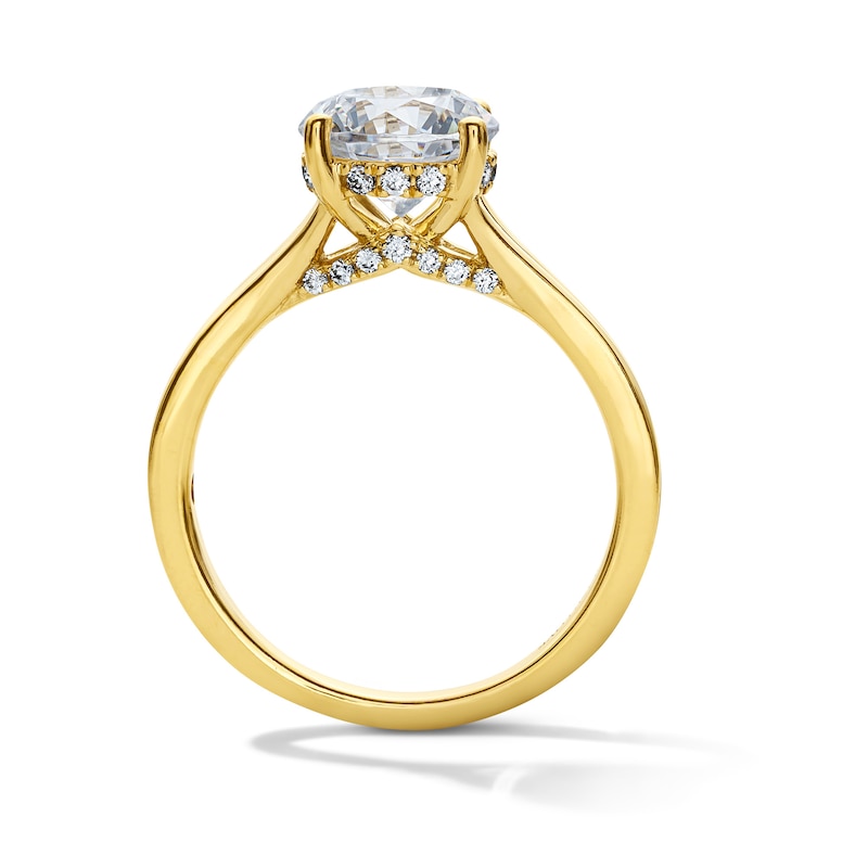 Main Image 3 of Vera Wang Love Collection 2.15 CT. T.W. Certified Lab-Grown Diamond Engagement Ring in 14K Gold (F/VS2)
