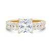 Thumbnail Image 2 of 3.00 CT. T.W. Princess-Cut Certified Lab-Grown Diamond Bridal Set in 14K Gold (F/VS2)