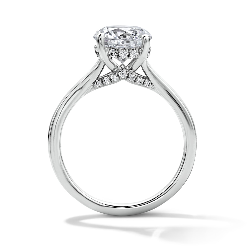 Main Image 3 of Vera Wang Love Collection 2.15 CT. T.W. Certified Lab-Grown Diamond Engagement Ring in 14K White Gold (F/VS2)