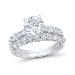 3.00 CT. T.W. Certified Lab-Grown Diamond Bridal Set in 14K Gold (F/VS2)