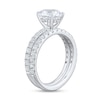Thumbnail Image 3 of 2.50 CT. T.W. Oval Certified Lab-Grown Diamond Bridal Set in 14K White Gold (F/VS2)