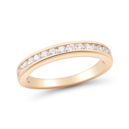 0.45 CT. T.W. Diamond Channel-Set Anniversary Band in 14K Rose Gold