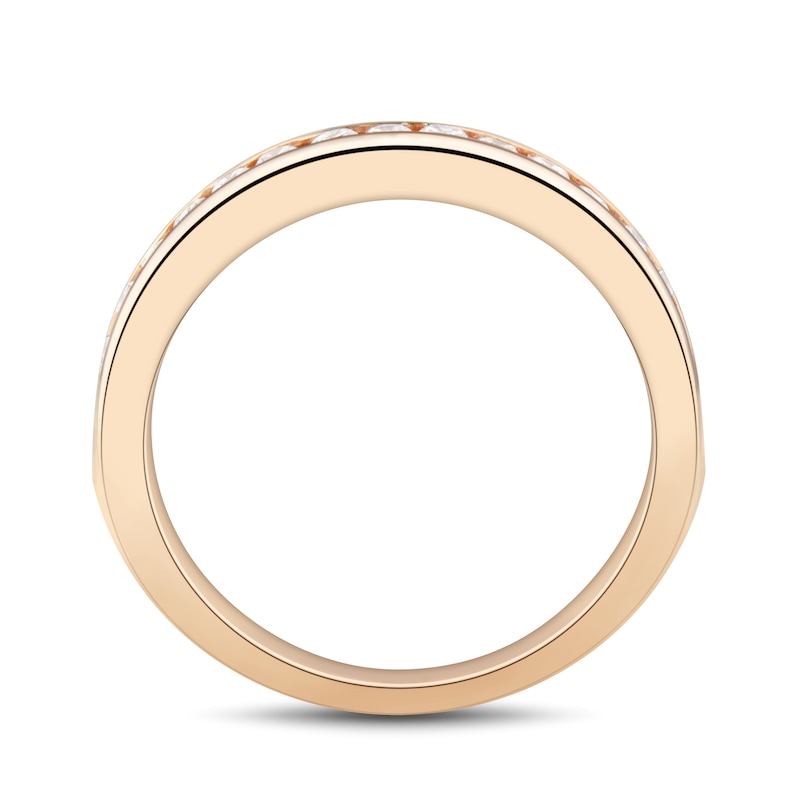 Main Image 3 of 0.45 CT. T.W. Diamond Channel-Set Anniversary Band in 14K Rose Gold