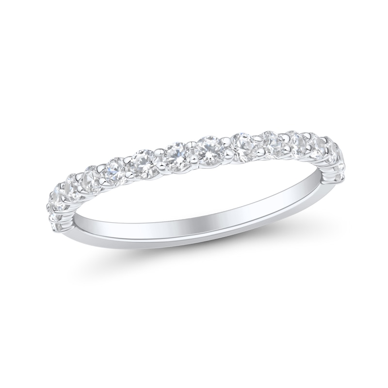 0.45 CT. T.W. Diamond Stackable Anniversary Band 14K White Gold