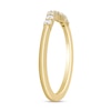 Thumbnail Image 3 of 0.145 CT. T.W. Certified Lab-Grown Diamond Contour Wedding Band in 14K Gold (F/VS2)