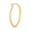 Thumbnail Image 1 of 0.18 CT. T.W. Certified Lab-Grown Diamond Contour Wedding Band in 14K Gold (F/VS2)