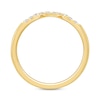 Thumbnail Image 4 of 0.18 CT. T.W. Certified Lab-Grown Diamond Contour Wedding Band in 14K Gold (F/VS2)