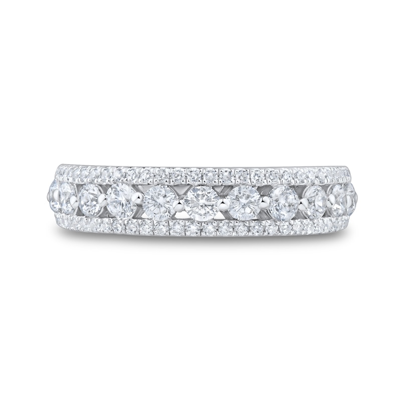 CT. T.W. Diamond Three-Row Anniversary Band 14K White Gold