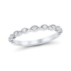 Thumbnail Image 1 of 0.09 CT. T.W. Diamond Marquise Frame Anniversary Band in 14K White Gold
