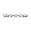 Thumbnail Image 2 of 0.09 CT. T.W. Diamond Marquise Frame Anniversary Band in 14K White Gold