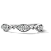 Thumbnail Image 1 of 0.08 CT. T.W. Diamond Pavé-Set Stackable Band in 10K White Gold