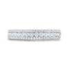 Thumbnail Image 2 of 0.45 CT. T.W. Diamond Three-Row Anniversary Band in 14K White Gold