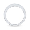 Thumbnail Image 3 of 0.45 CT. T.W. Diamond Three-Row Anniversary Band in 14K White Gold