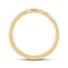 Thumbnail Image 3 of 0.15 CT. T.W. Diamond Pavé Contour Band in 14K Gold