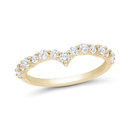 0.45 CT. T.W. Diamond Contour Anniversary Band in 14K Gold