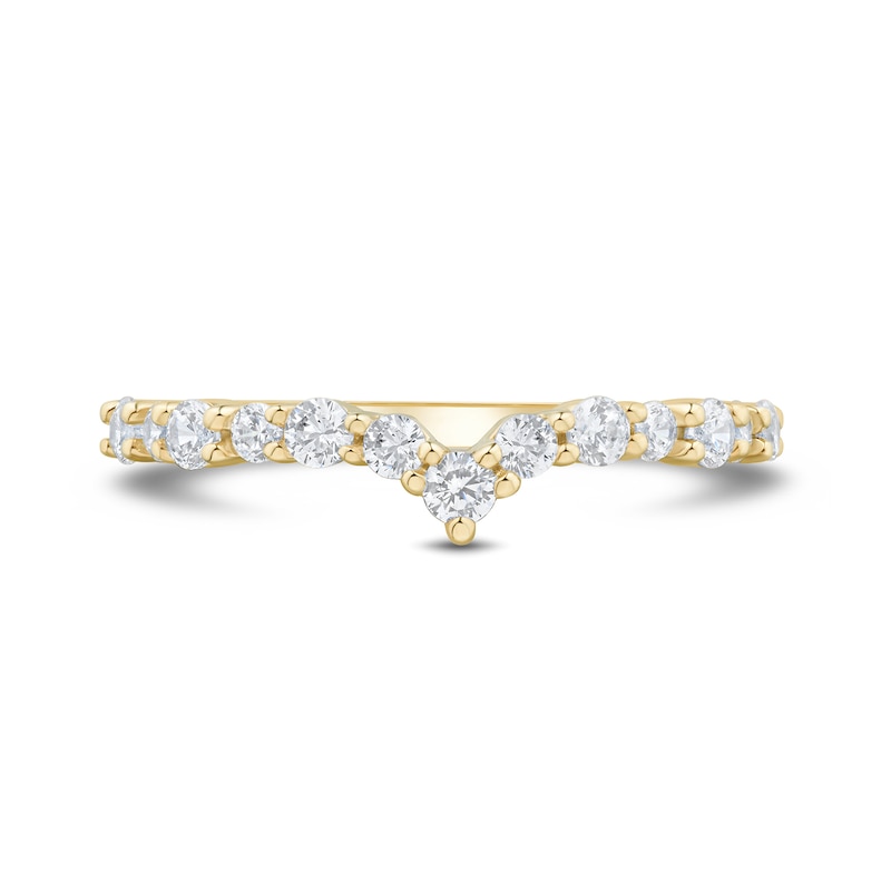 0.45 CT. T.W. Diamond Contour Anniversary Band 14K Gold