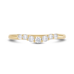 0.23 CT. T.W. Diamond Contour Anniversary Band in 14K Gold