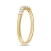 Thumbnail Image 2 of 0.23 CT. T.W. Diamond Contour Anniversary Band in 14K Gold