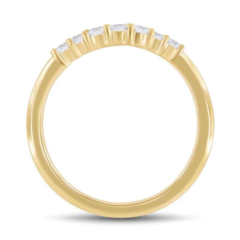 0.23 CT. T.W. Diamond Contour Anniversary Band 14K Gold