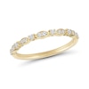 Thumbnail Image 1 of 0.12 CT. T.W. Diamond Stackable Marquise Frame Anniversary Band in 10K Gold