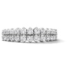 Thumbnail Image 1 of 0.45 CT. T.W. Diamond Two-Row Zig-Zag Anniversary Band in 10K White Gold