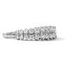 Thumbnail Image 4 of 0.45 CT. T.W. Diamond Two-Row Zig-Zag Anniversary Band in 10K White Gold