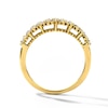Thumbnail Image 3 of 0.45 CT. T.W. Diamond Two-Row Zig-Zag Anniversary Band in 10K Gold