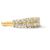 Thumbnail Image 4 of 0.45 CT. T.W. Diamond Two-Row Zig-Zag Anniversary Band in 10K Gold