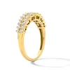 Thumbnail Image 5 of 0.45 CT. T.W. Diamond Two-Row Zig-Zag Anniversary Band in 10K Gold