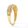 Thumbnail Image 5 of 0.23 CT. T.W. Diamond Three-Row Beaded Anniversary Band in 10K Gold