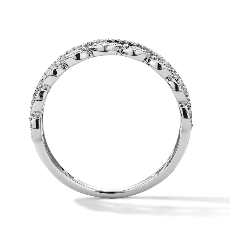 0.23 CT. T.W. Diamond Three-Row Anniversary Band  in Sterling Silver
