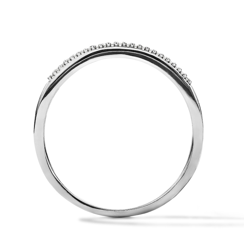 0.23 CT. T.W. Diamond Channel-Set Stackable Anniversary Band in 10K Gold