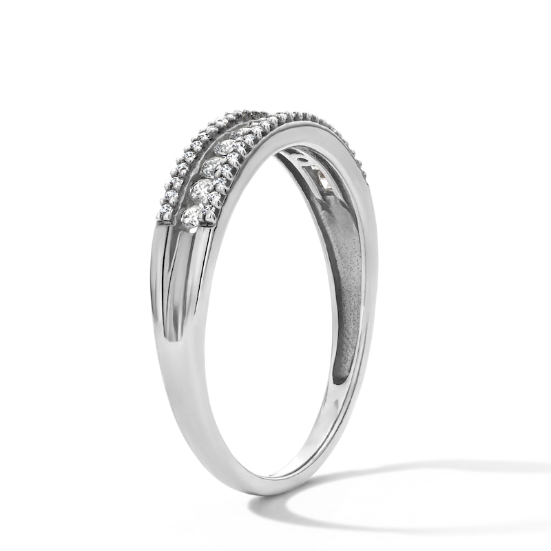 0.23 CT. T.W. Diamond Channel-Set Stackable Anniversary Band in 10K Gold