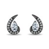 Thumbnail Image 1 of Enchanted Disney Villains 0.45 CT. T.W. Certified Lab-Grown Diamond Stud Earrings in Black Sterling Silver (F/VS2)