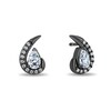 Thumbnail Image 2 of Enchanted Disney Villains 0.45 CT. T.W. Certified Lab-Grown Diamond Stud Earrings in Black Sterling Silver (F/VS2)
