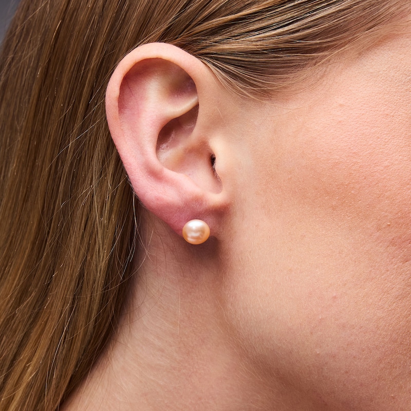 EFFY™ Collection 8.0-8.5mm Freshwater Cultured Pearl Stud Earrings Set in Sterling Silver