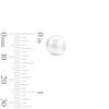 Thumbnail Image 5 of EFFY™ Collection 8.0-8.5mm Freshwater Cultured Pearl Stud Earrings Set in Sterling Silver