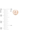 Thumbnail Image 7 of EFFY™ Collection 8.0-8.5mm Freshwater Cultured Pearl Stud Earrings Set in Sterling Silver