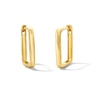 Thumbnail Image 1 of Rectangle Hoop Earrings in Solid 10K Gold