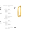 Thumbnail Image 3 of Rectangle Hoop Earrings in Solid 10K Gold