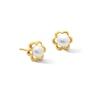 Thumbnail Image 1 of Child’s 2.5mm Freshwater Cultured Pearl Flower Studs Earrings in 14K Gold