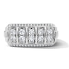 Thumbnail Image 1 of 1.00 CT. T.W. Certified Lab-Grown Diamond Five-Column Band in Sterling Silver (F/SI2)