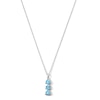 Thumbnail Image 1 of Trillion-Cut Swiss Blue Topaz Pendant in Sterling Silver