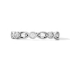 Thumbnail Image 1 of 0.30 CT. T.W. Baguette-Cut and Round Certified Lab-Grown Diamond Stackable Band in 14K White Gold(F/VS2)